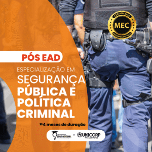 Especialização em Segurança Pública e Política Criminal